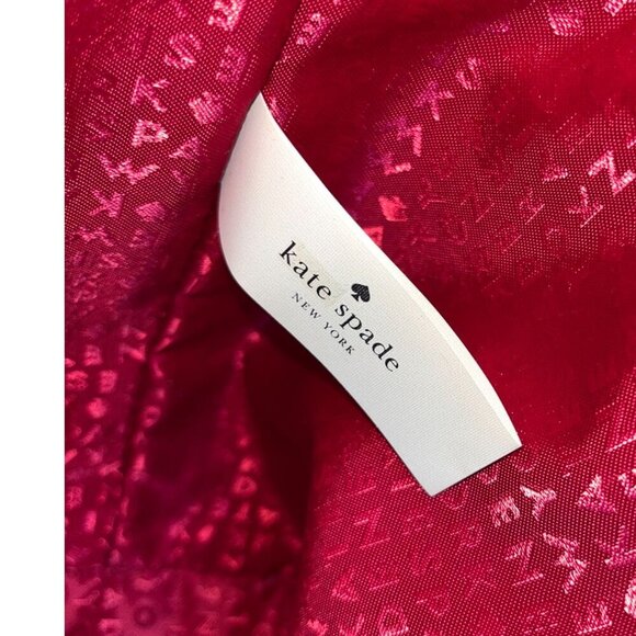 Kate Spade New York Red Leather Tote Bag BNWOT Structured Work Tote - Picture 12 of 16